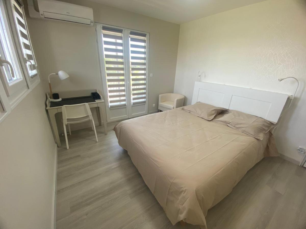 Chambre Dans Logement Partage Chez L Habitant Avec Piscine De 1 A 3 Chambres Grieges ภายนอก รูปภาพ
