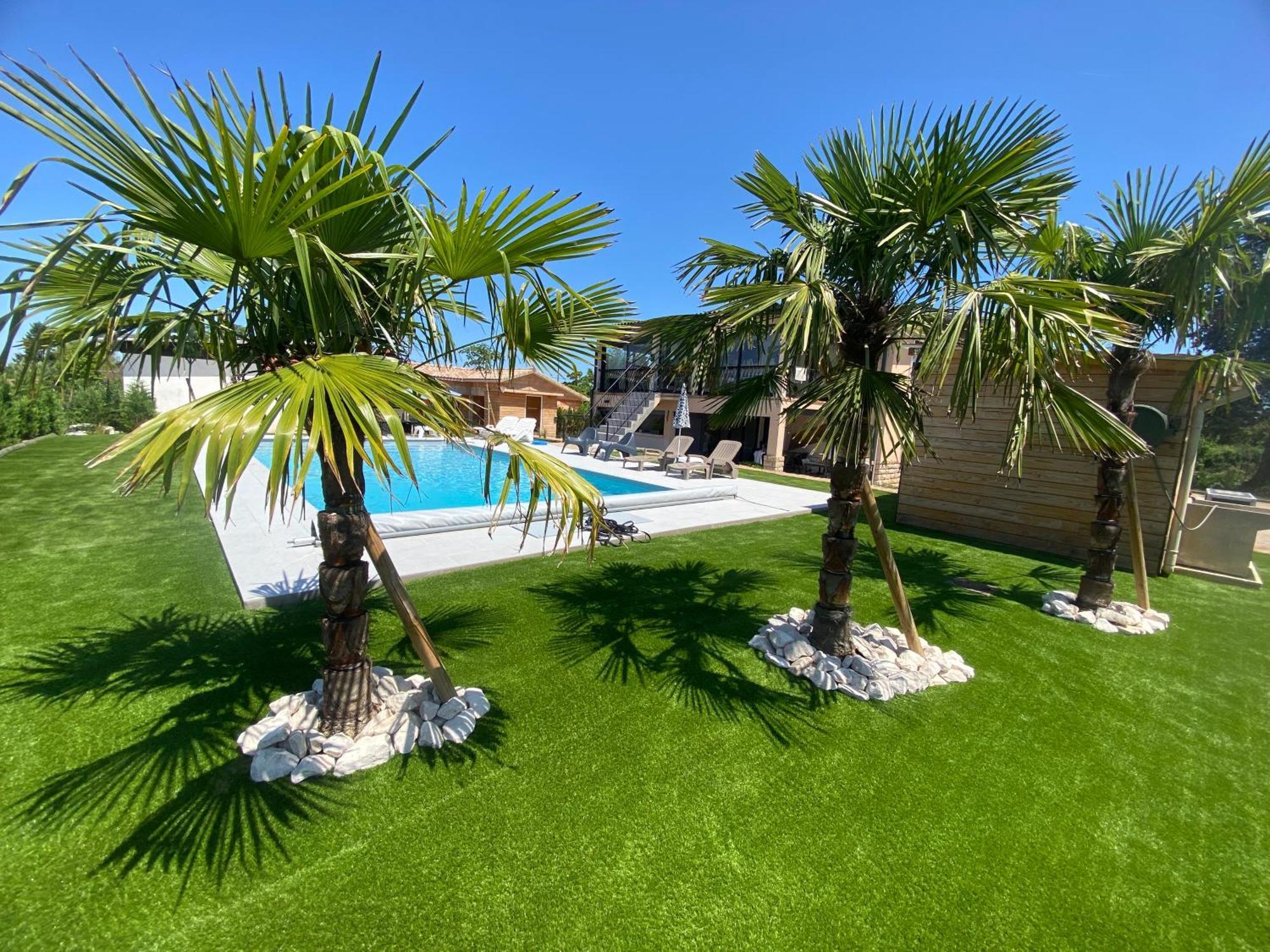 Chambre Dans Logement Partage Chez L Habitant Avec Piscine De 1 A 3 Chambres Grieges ภายนอก รูปภาพ